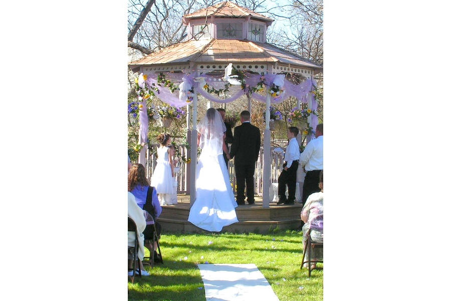 wedding on gazebo